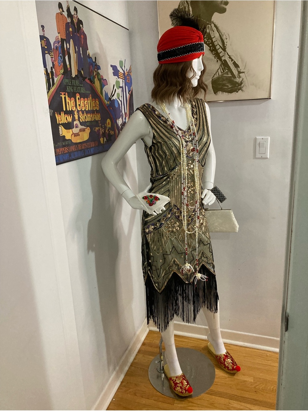 Custom Stage Quality 1920s Flapper Complete Costume Kit - Adult